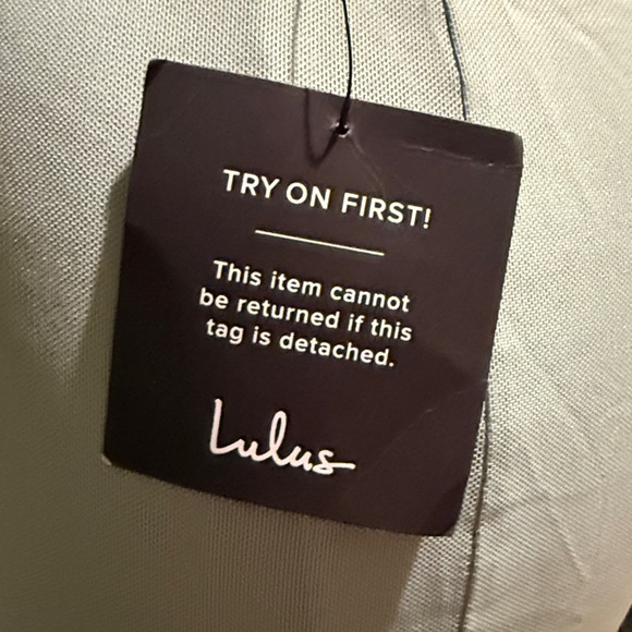 NWT-Celebratory Love Sage Green Mesh Ruched Halter Dress - Picture 13 of 13